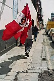 Preuanische Fahne in Lima, Peru